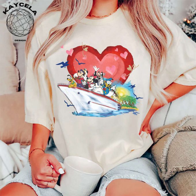 Disney Cruise Valentine Sweatshirt &Amp; 2024 Family Shirts Valentine S Day &Amp; Mickey Minnie Apparel 2