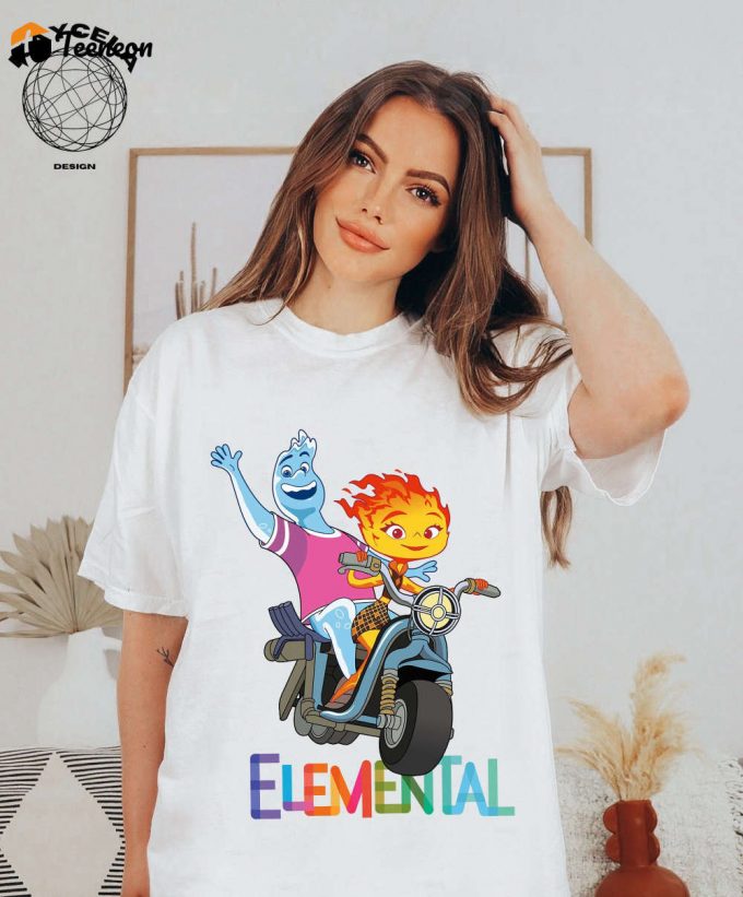 Disney Elemental Ember And Wade Shirt: Unleash The Magic With Elemental Chemical Reaction - Perfect Disney Pixar Family Shirt For Disneyworld Shirts 1