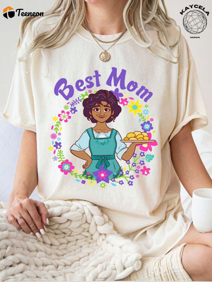 Disney Encanto Julieta Madrigal Best Mom Portrait Shirt: A Magical Disney Encanto Shirt For The Whole Family Perfect For Disney Mom 1