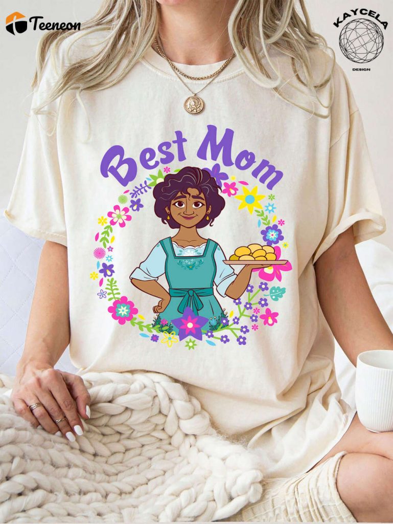 Disney Encanto Julieta Madrigal Best Mom Portrait Shirt: A Magical Disney Encanto Shirt For The Whole Family Perfect For Disney Mom 3