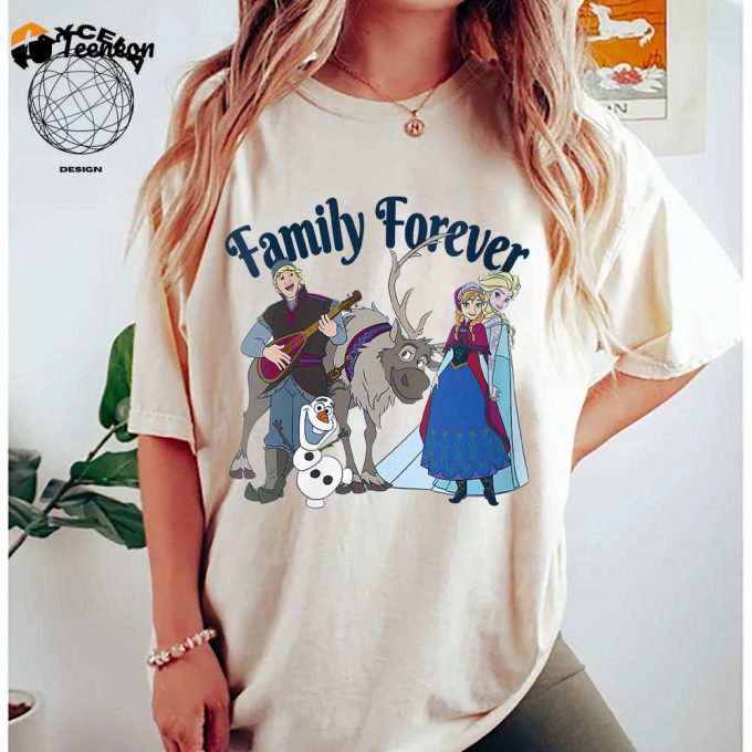 Disney Frozen Family Forever Shirt: Magical Elsa Women S Shirt &Amp;Amp; Frozen Kingdom Apparel 1