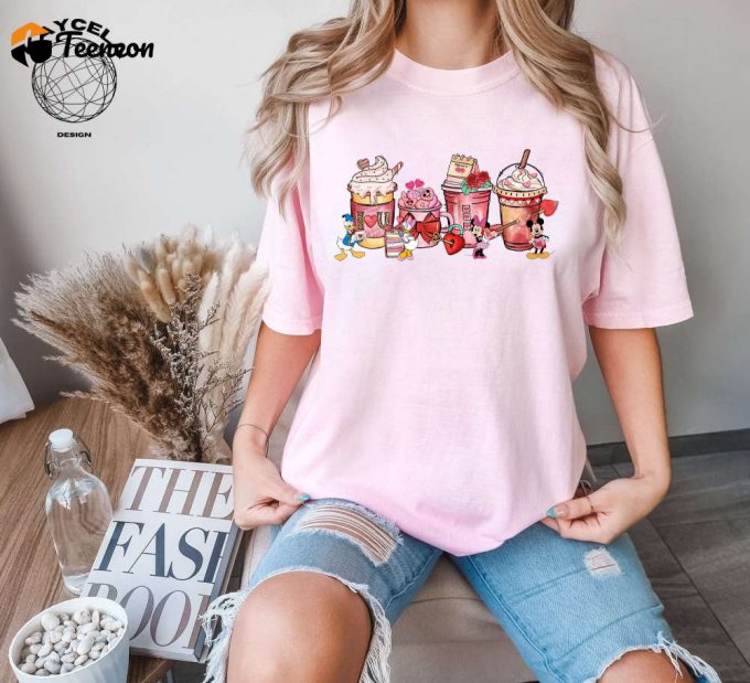 Disney Latte Valentine Shirt: Perfect Disney Matching Couples Shirt For Valentine S Day Show Your Love With This Unique Valentine Shirt Great Valentine Gift! 1