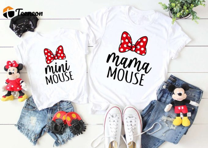 Magical Disney Trips: Customizable Mom &Amp;Amp; Daughter Mouse Shirts - Perfect Family Apparel! 1