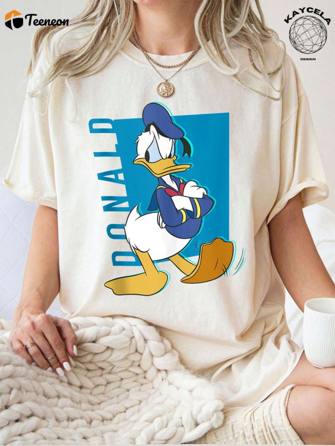 Disney Mickey And Friends Donald Duck Pop Art Portrait Shirt - Exclusive Disneyland Shirts Disney Pixar Design Perfect Disney Mom Shirt! 1