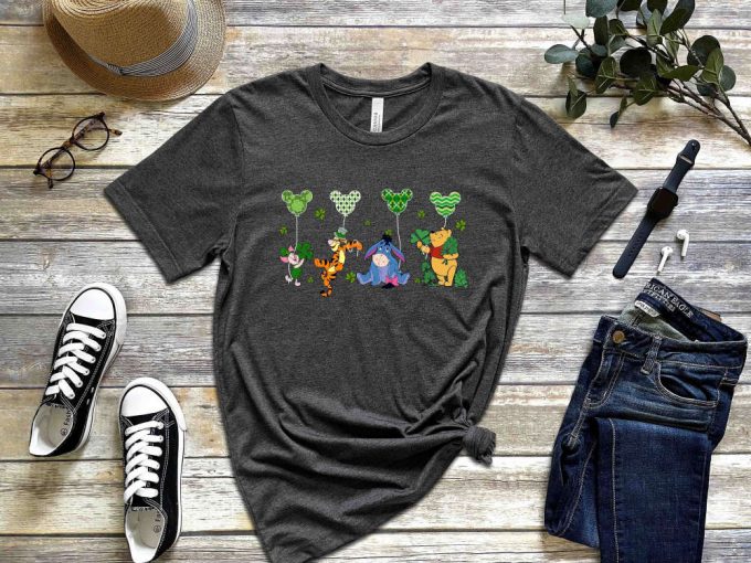 Disney Pooh T-Shirt: Irish Kids Shirt For Saint Patrick S Day - Lucky Vibes! Retro Cartoon Mickey Mouse And Disney Shirt Collection 2