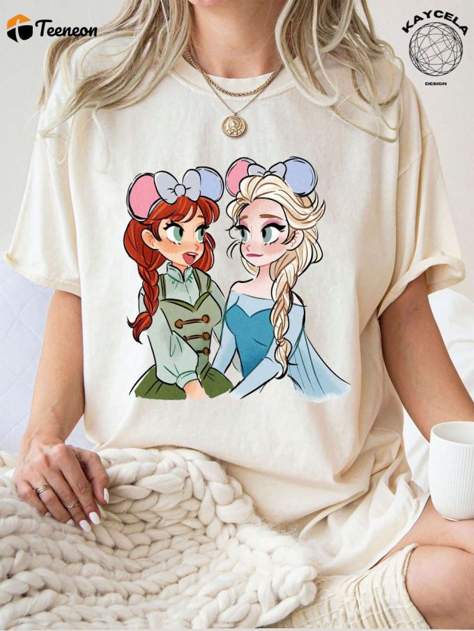 Magical Disney Princess Elsa And Anna T-Shirt Frozen Elsa Anna Shirt Enchanting Frozen Magic Kingdom Shirt Official Disney Princess Elsa Shirt - Shop Now! 1