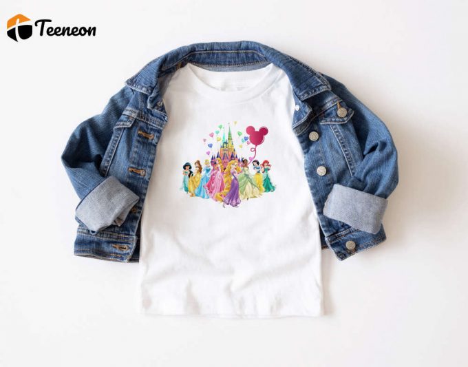 Disney Princesses T-Shirt: Celebrate In Style As Birthday Girl With Ariel Ideal Princess Gift For Disneyworld Trip - Retro Cartoon Shirt 1