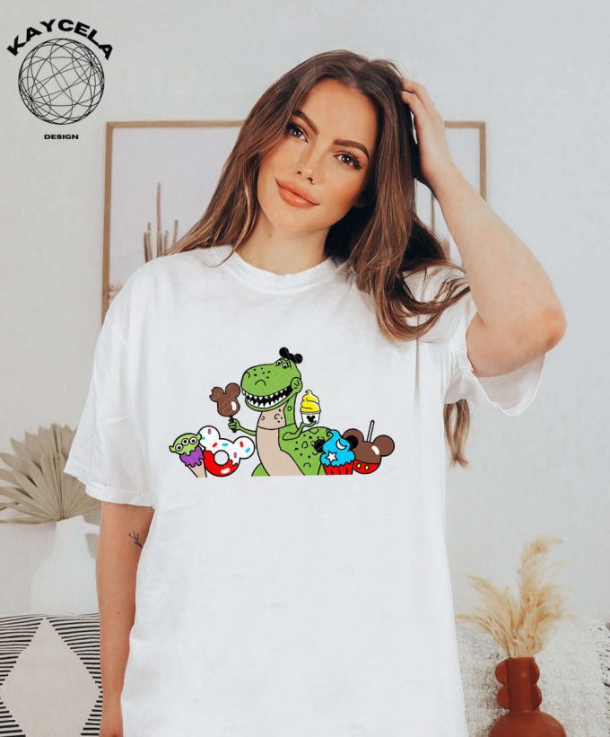 Disney Rex Toy Story Snacks Shirt - The Perfect Family Shirt For Disney Fans! Best Day Ever Shirt With Rex And Disney Snacks Design 2