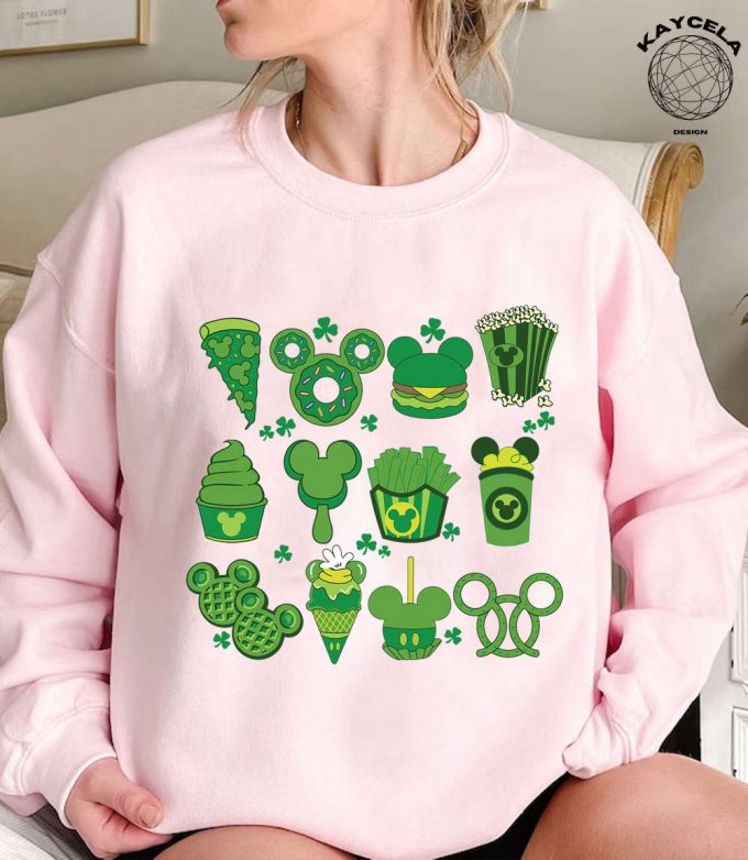 Magical Disney Snacks St Patrick S Day Shirt: Celebrate With The Whole Family Mickey Style! Shop Now For Our Limited Edition Disney 2024 Holiday Shirt 2