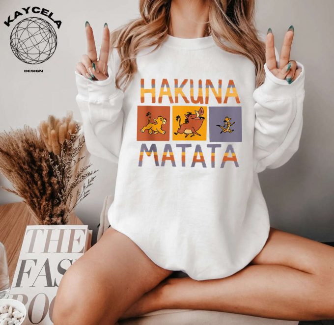 Hakuna Matata Solid Blocks Shirt: Disney The Lion King - Unleash The Wild Side! Perfect For Animal Kingdom &Amp; Disney Trips 2