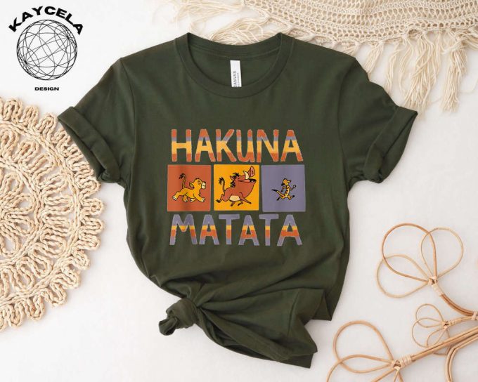 Hakuna Matata Solid Blocks Shirt: Disney The Lion King - Unleash The Wild Side! Perfect For Animal Kingdom &Amp; Disney Trips 3