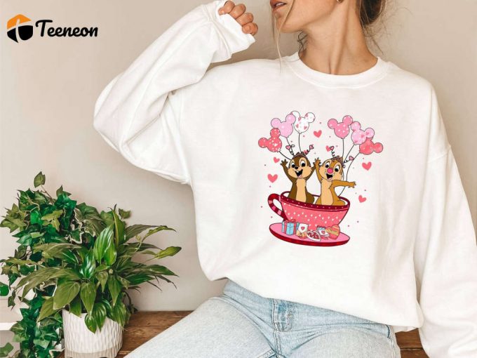 Spread Love With Disney Valentines Sweatshirt &Amp;Amp; Cute Couple Shirts Celebrate Valentine S Day In Style With Chip And Dale Heart Shirts &Amp;Amp; More! 1