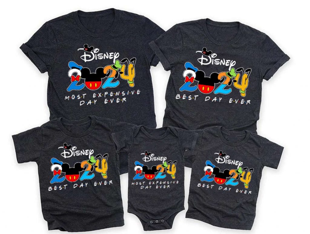 Disneyland 2024 Family Vacation Shirt Personalized Disneyworld Trip Outfit Fun Family Toddler Tee 2