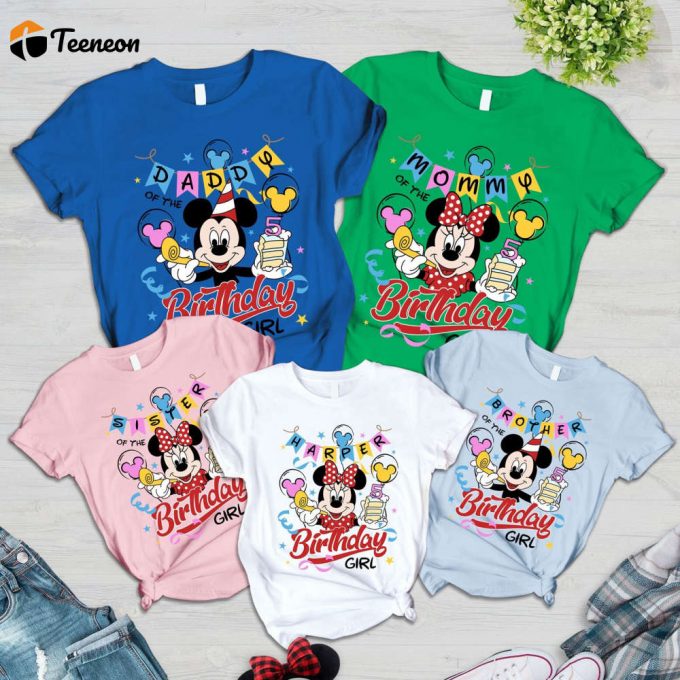 Disneyland Birthday Shirt Mickey Minnie Birthday Girl Squad Family Birthday Shirt 1