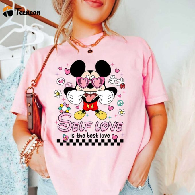 Disneyland Castle Mickey And Friends Valentine Shirt Couple Valentine Gift 1