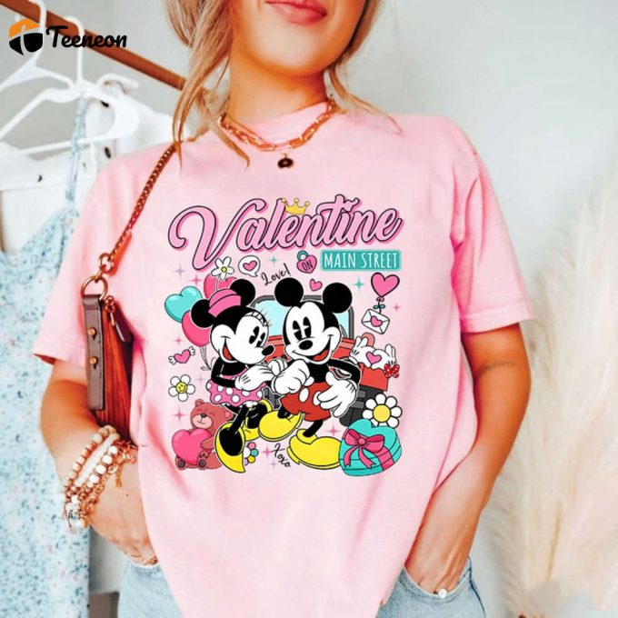 Disneyland Castle Mickey &Amp;Amp; Minnie Valentine Shirt Couple S Disneyland Valentine Gift 1