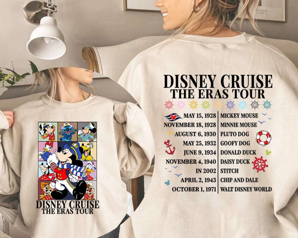 Disneyland Cruise The Eras Tour Shirt Mickey Family Matching Shirts Disneyworld Vacation 2023 2