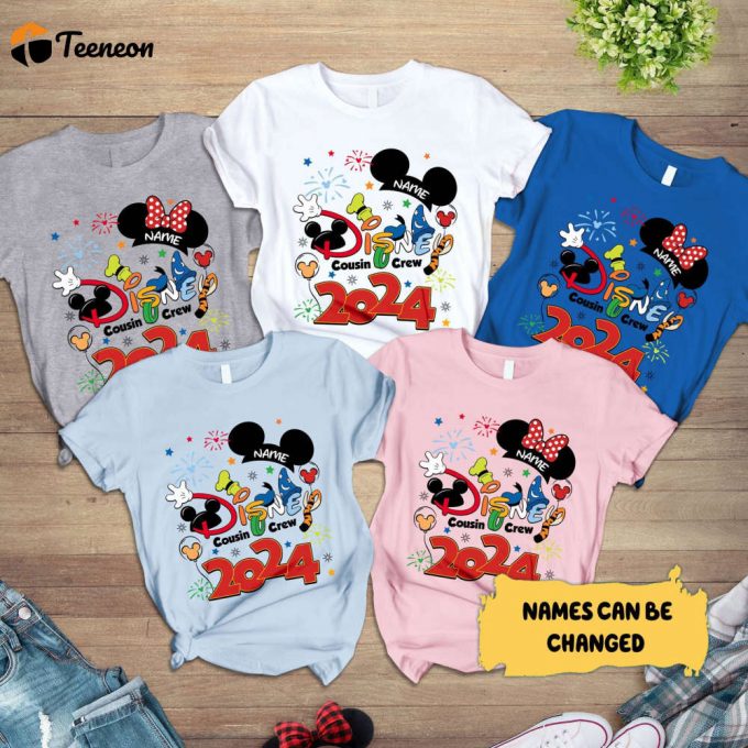 2024 Disneyland Family Trip Shirt: Wdw Disneyworld Magic Kingdom Cousin Crew &Amp;Amp; Group Shirts 1