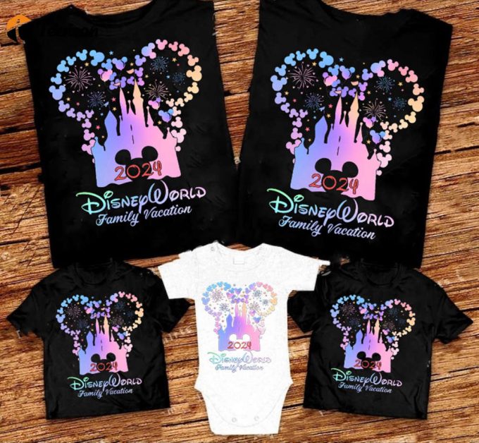 Disneyland Family Vacation 2024 T-Shirt Custom Trip Shirt Family Tee 1