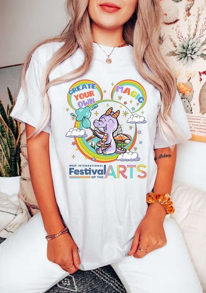 Magical Disneyland Figment Dragon Shirt: Unleash Your Creativity At Epcot Festival Of The Arts 2024 1