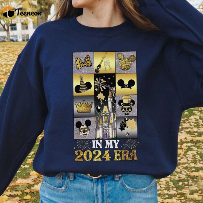 Disneyland Happy New Year 2024 Shirt - Castle Celebration Family Vacation &Amp;Amp; My First Trip 1