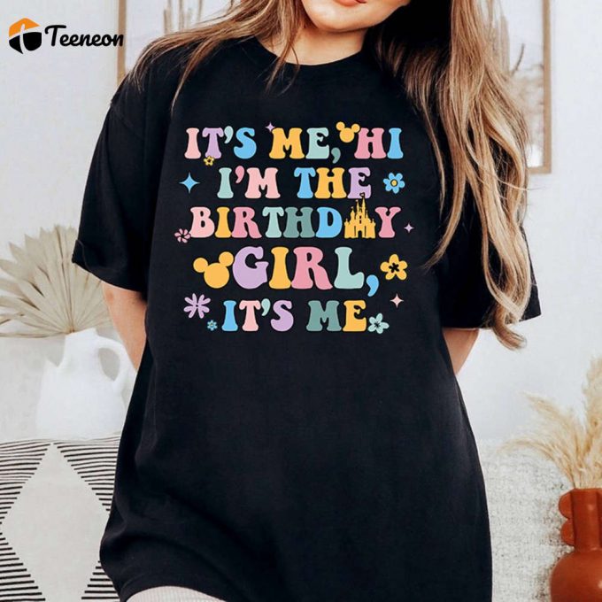 Disneyland Birthday Girl Shirt - Fun &Amp;Amp; Stylish Minnie Tee For Youth Birthday Party Squad 1