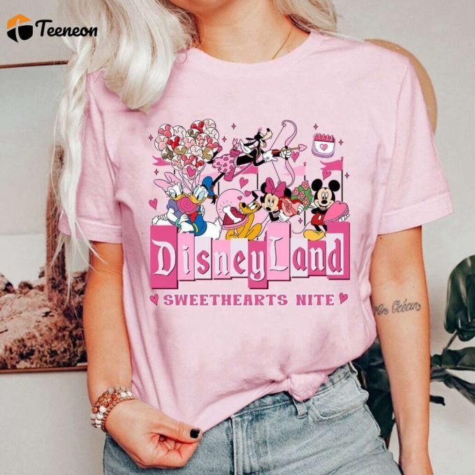 Magical Disneyland Sweethearts Nite Shirt Valentine S Day Matching Tee For Mickey &Amp;Amp; Friends Disneyland Family Trip 2024 1