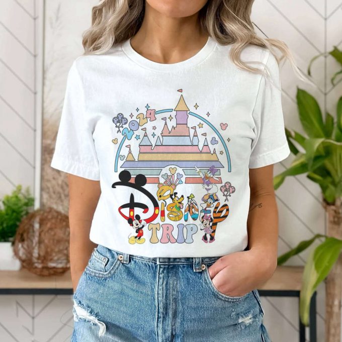 2024 Disneyland Trip Family Shirt: Matching First Visit Disneyworld - Shop Now! 2