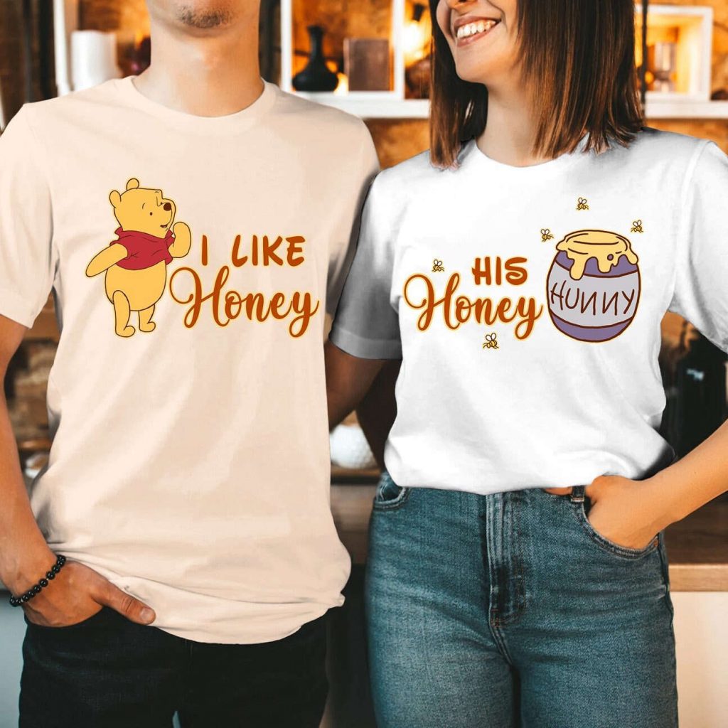 Disneyland Winnie The Pooh Couple Shirt Honey Bear Shirt 2