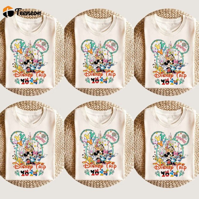 Disneytrip 2024 Family Shirts Disneyland Vacation Tshirt Matching Disneyland Family Shirt 1