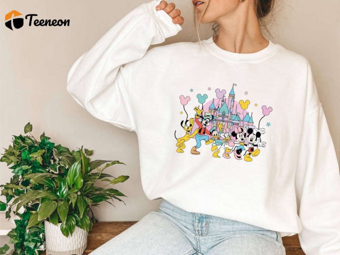 Magical Disneyworld Sweatshirt: Mickey And Friends Goofy Minnie Mouse Shirt - Perfect Holiday Sweater Vacation &Amp;Amp; Trip Shirt! 1