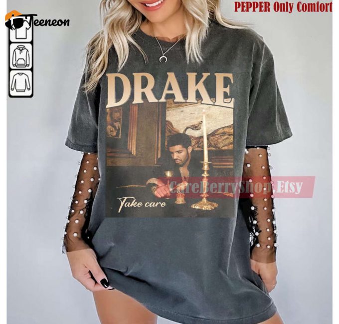 Vintage Drake Take Care Bootleg Tee - 90S Concert Tour Shirt 1