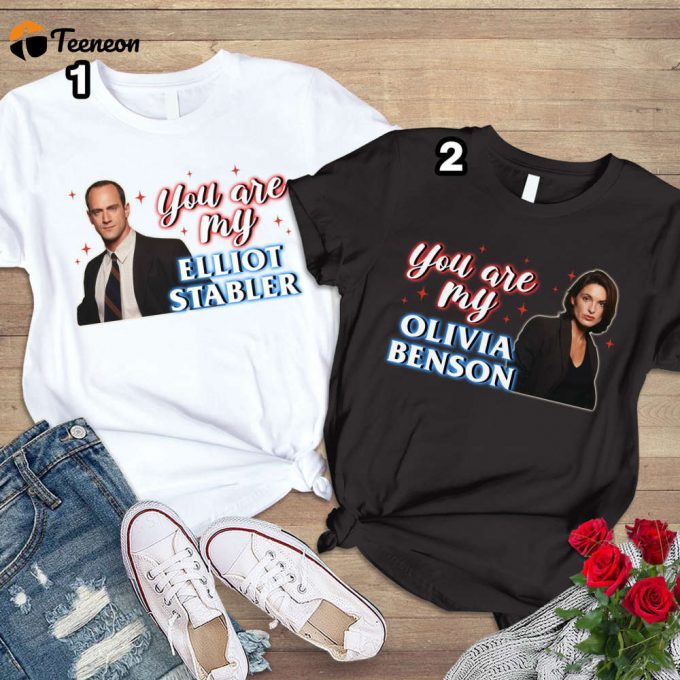 Law &Amp;Amp; Order Elliot Stabler And Olivia Benson Couple Shirts Valentine S Day 2024 Shirt 1