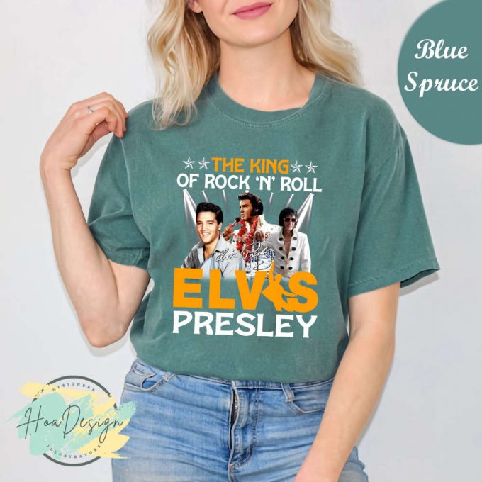 Vintage Elvis Presley Graphic Tee: Retro Comfort Colors Shirt With Austin Butler King Of Rock N Roll - Funny Design 2