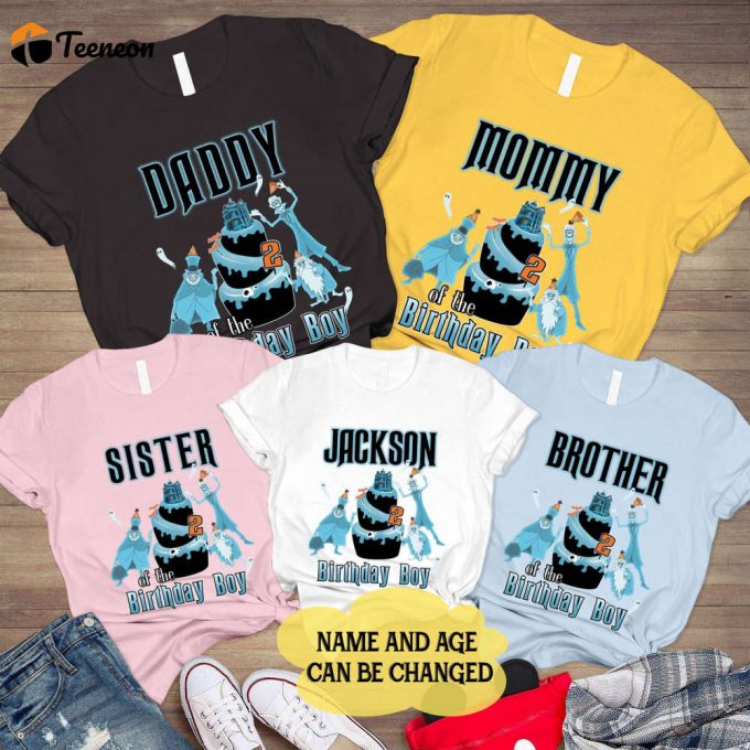 Haunted Mansion Family Birthday Shirt: Spooky Matching Crew Squad 1