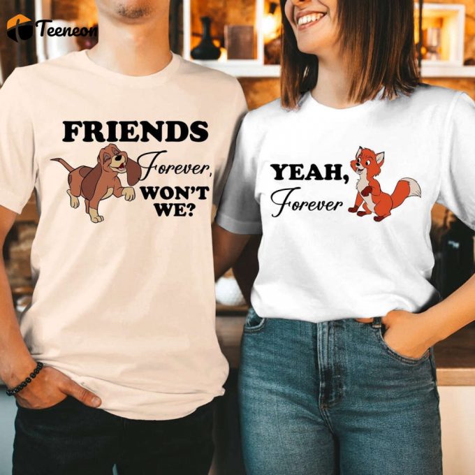 Fox And The Hound Couple Shirt - Todd And Copper Friends Forever Best Friend Gift 1