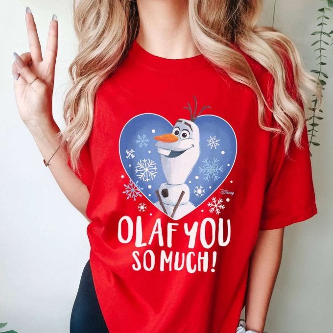 Frozen Olaf Valentine Shirt – Cute Disney Couple Sweatshirt Disneyland Magic Kingdom 2