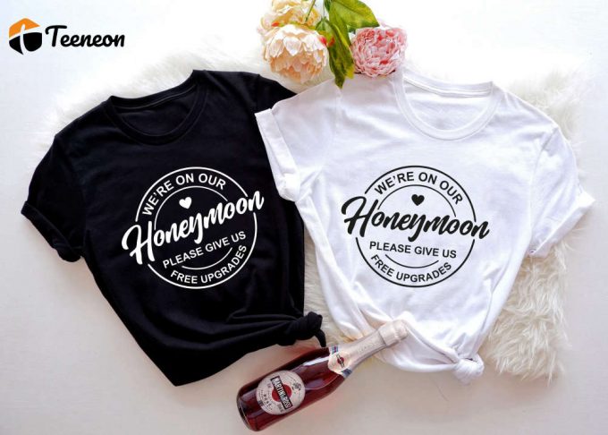 Fun Honeymoon Shirts: Married Couple Just Married Wifey &Amp;Amp; Hubby - Wedding Gift! 1