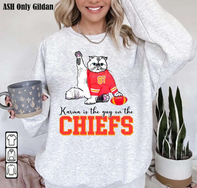 Football Fan Gift: Funny Karma Chiefs Sweatshirt - Karma 87 Shirt Kansas City 3