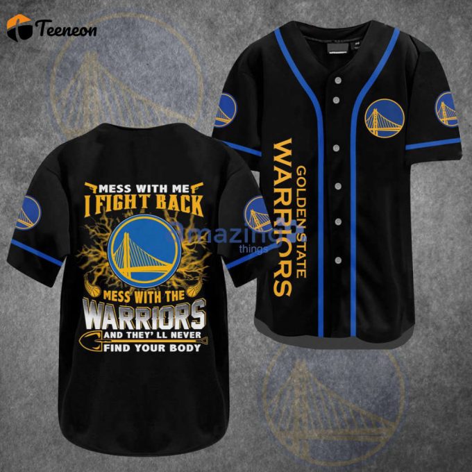 Golden State Warriors Baseball Jersey 1