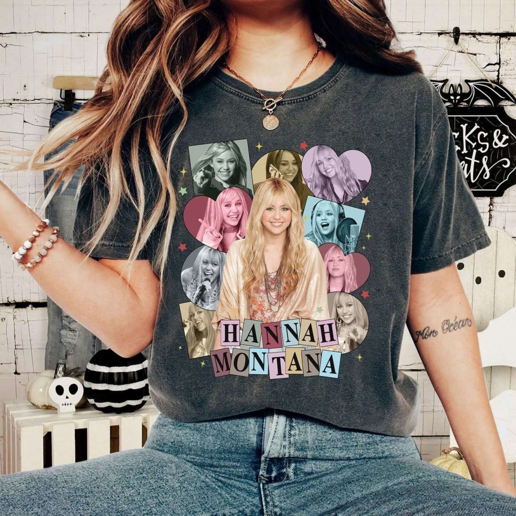 Hannah Montana Eras Style Shirt Vintage Miley Cyrus Magic Kingdom &Amp; Epcot Park Tee 2