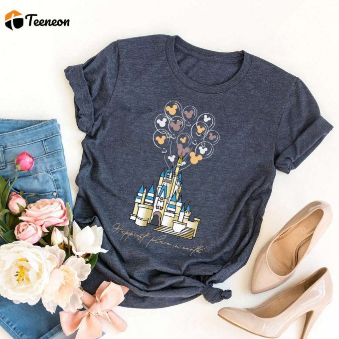 Disneyland Castle Comfort Colors Shirt - Embrace The Magic With Mickey Balloon And Disneyworld Shirts 1