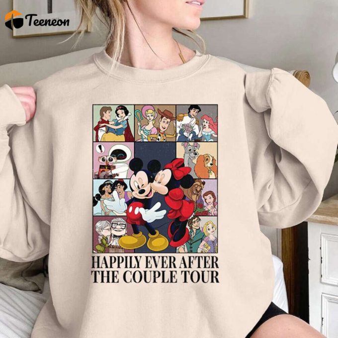 Happily Ever After Disneyland Shirt Mickey Minnie Couple Tour Disneyworld Magic Kingdom Wdw Shirt 1