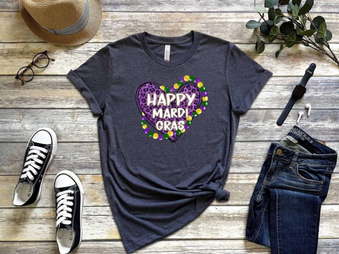 Get Festive With Our Happy Mardi Gras T-Shirt Collection! Celebrate Fat Tuesday With Heart Carnival &Amp; Leopard Print Shirts Shop Fleur De Lis &Amp; Drinking Party Shirts For A Memorable Mardi Gras Experience! 2