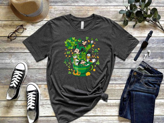 Celebrate Saint Patrick S Day With Disney S Mickey And Friends: Lucky Vibes Shirt - Featuring Shamrock Four Leaf Clover And Irish Tee Perfect For Drinking And Festivities! 3