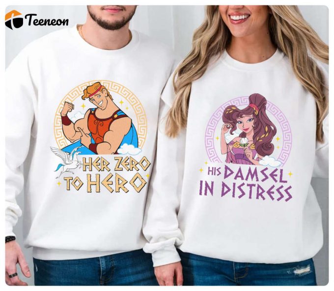 Disneyland Hercules And Megara Couple Shirt - Perfect Valentine S Day Gift For Couples! 1