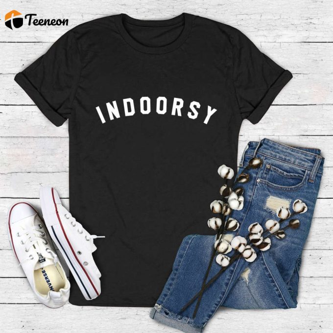 Stay Comfy And Stylish With Our Indoorsy Shirt - Perfect For Home &Amp;Amp; Lounging! 1