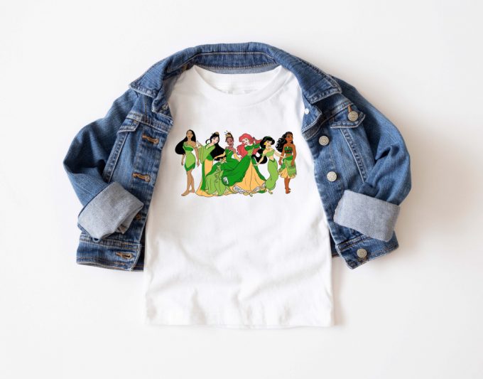 Irish Princess T-Shirt: Retro Disney Shirt For Irish Girls &Amp; Moms St Patrick S Day Gift With Disney Princesses 2