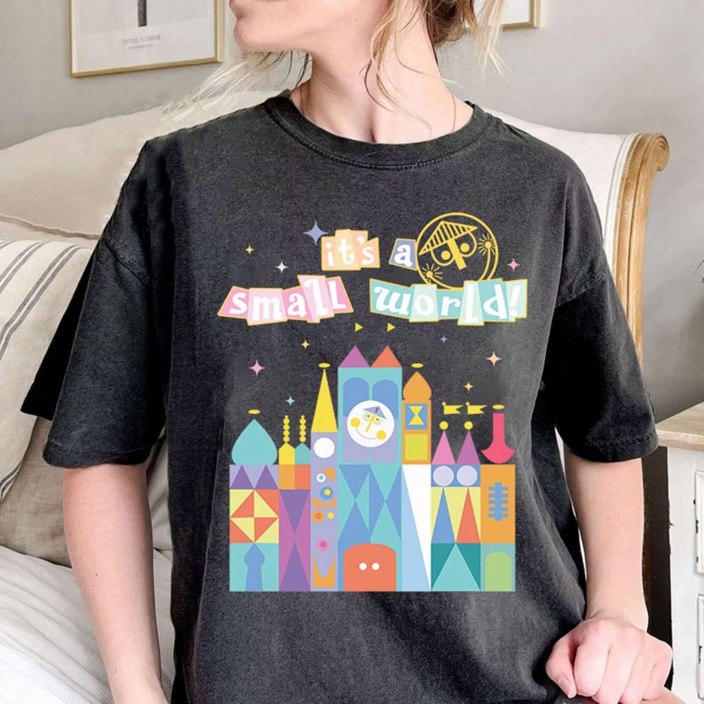 Small World Parks Ride Shirt Disneyland Jersey Magic Kingdom Pastel Disneyland Shirt 2