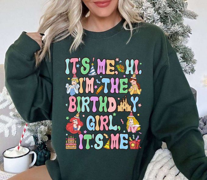 Disneyland Princess Birthday Shirt - It S Me The Birthday Princess! Perfect Family &Amp; Kids Birthday Girl Shirt 2